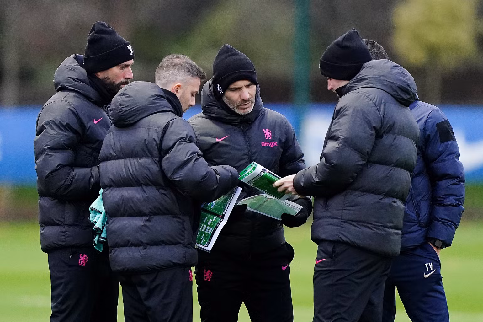 Enzo Maresca luôn lấy kết quả đá tập để lựa chọn đội hình ra sân. (Ảnh: ChelseaFC)