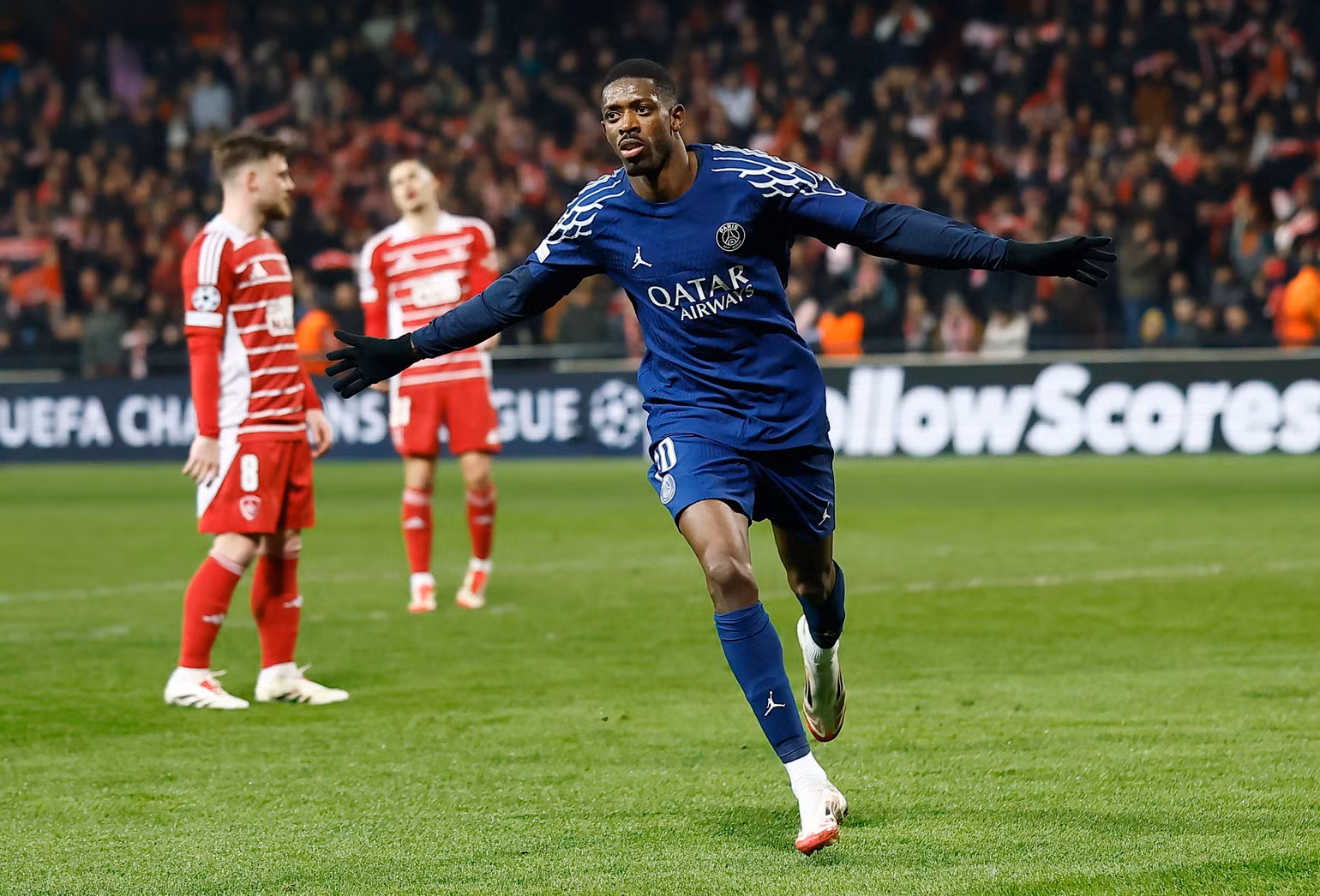 Dembele đóng góp dấu ấn cá nhân lớn vào đội hình của PSG. (Ảnh: PSG)