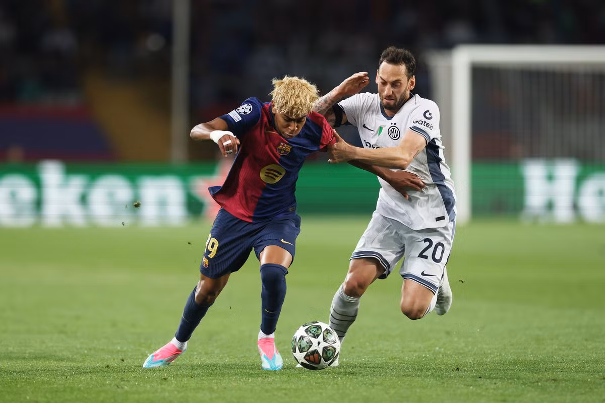 Yamal chơi tốt trước Inter Milan nhưng không thể giúp Barca đi tiếp ở cúp châu Âu. (Ảnh: Champions League) Yamal chơi tốt trước Inter Milan nhưng không thể giúp Barca đi tiếp ở cúp châu Âu. (Ảnh: Champions League)