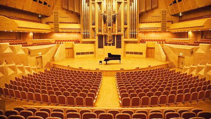 Khán phòng Svetlanovsky ở Nhà âm nhạc quốc tế Moscow. Ảnh: MIDM