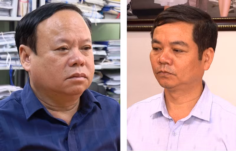 Hai đối tượng bị khởi tố về tội "Lợi dụng chức vụ quyền hạn trong khi thi hành công vụ". Hai đối tượng bị khởi tố về tội "Lợi dụng chức vụ quyền hạn trong khi thi hành công vụ".