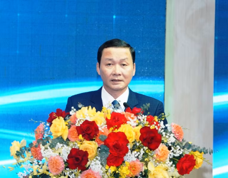 Chủ tịch Ủy ban nhân dân tỉnh Thanh Hóa phát biểu tại lễ công bố DDCI Thanh Hóa năm 2022.