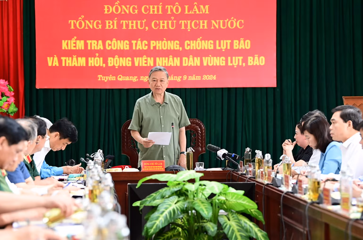 Tổng Bí thư, Chủ tịch nước Tô Lâm phát biểu tại buổi làm việc. Tổng Bí thư, Chủ tịch nước Tô Lâm phát biểu tại buổi làm việc.