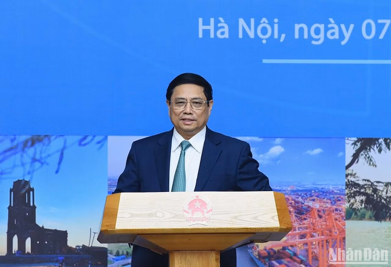 Thủ tướng Phạm Minh Chính phát biểu chỉ đạo Hội nghị. Thủ tướng Phạm Minh Chính phát biểu chỉ đạo Hội nghị.