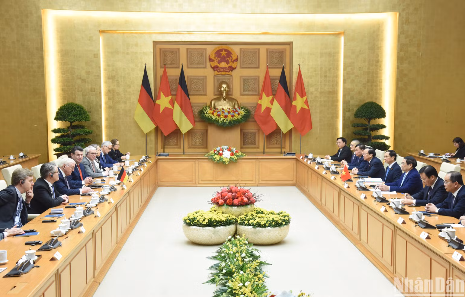 Quang cảnh buổi hội kiến.