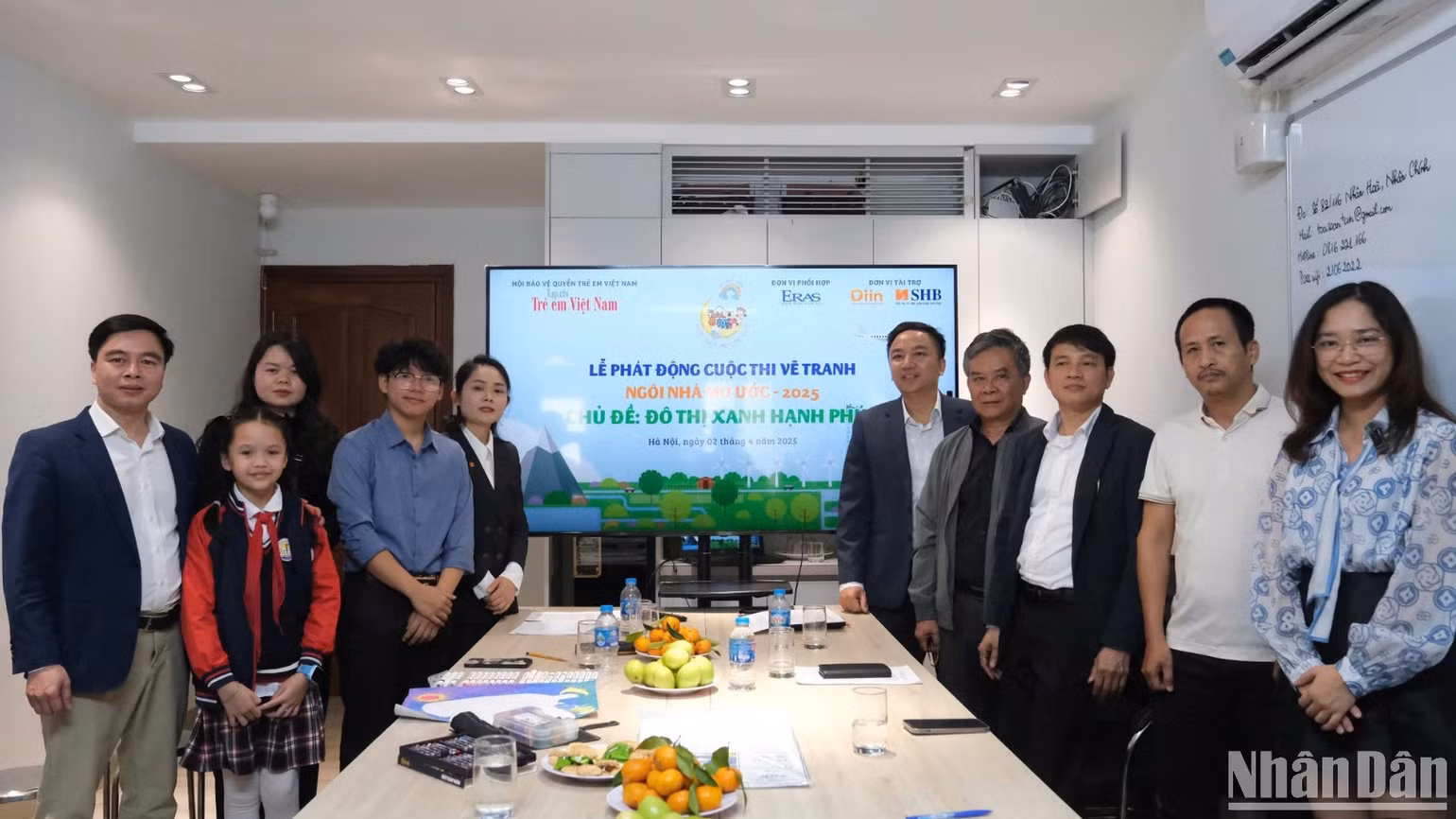 Quang cảnh buổi phát động cuộc thi vẽ tranh “Ngôi nhà mơ ước” năm 2025. Quang cảnh buổi phát động cuộc thi vẽ tranh “Ngôi nhà mơ ước” năm 2025.