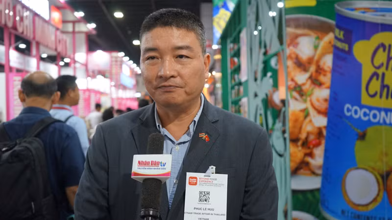 Ông Lê Hữu Phúc, Tham tán Thương mại, Thương vụ Việt Nam tại Thái Lan. (Ảnh: ĐINH TRƯỜNG)