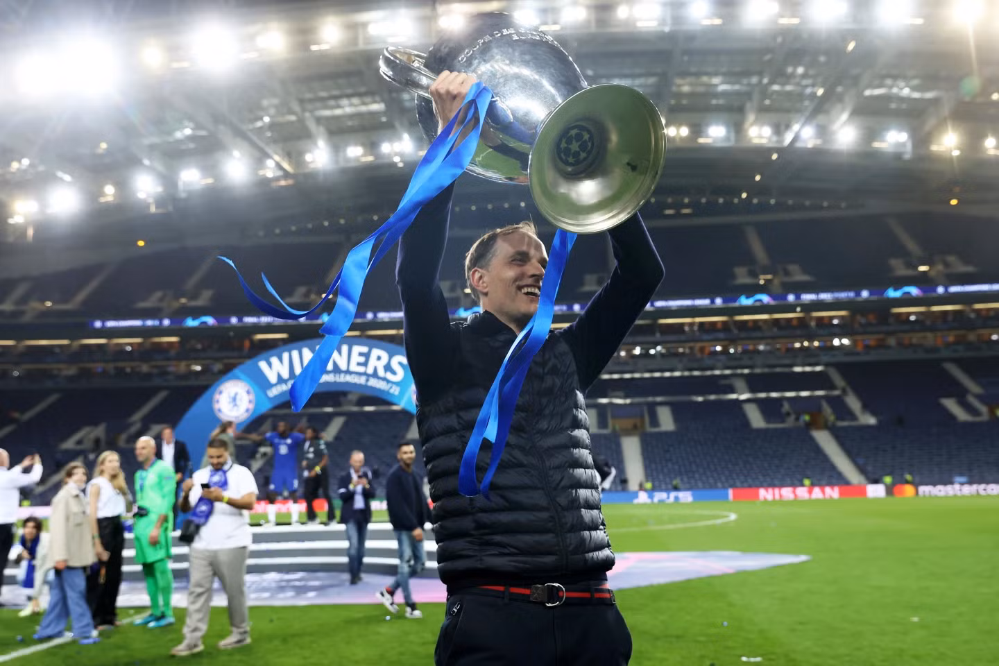 Tuchel giành cúp châu Âu cùng Chelsea. (Ảnh: Getty)
