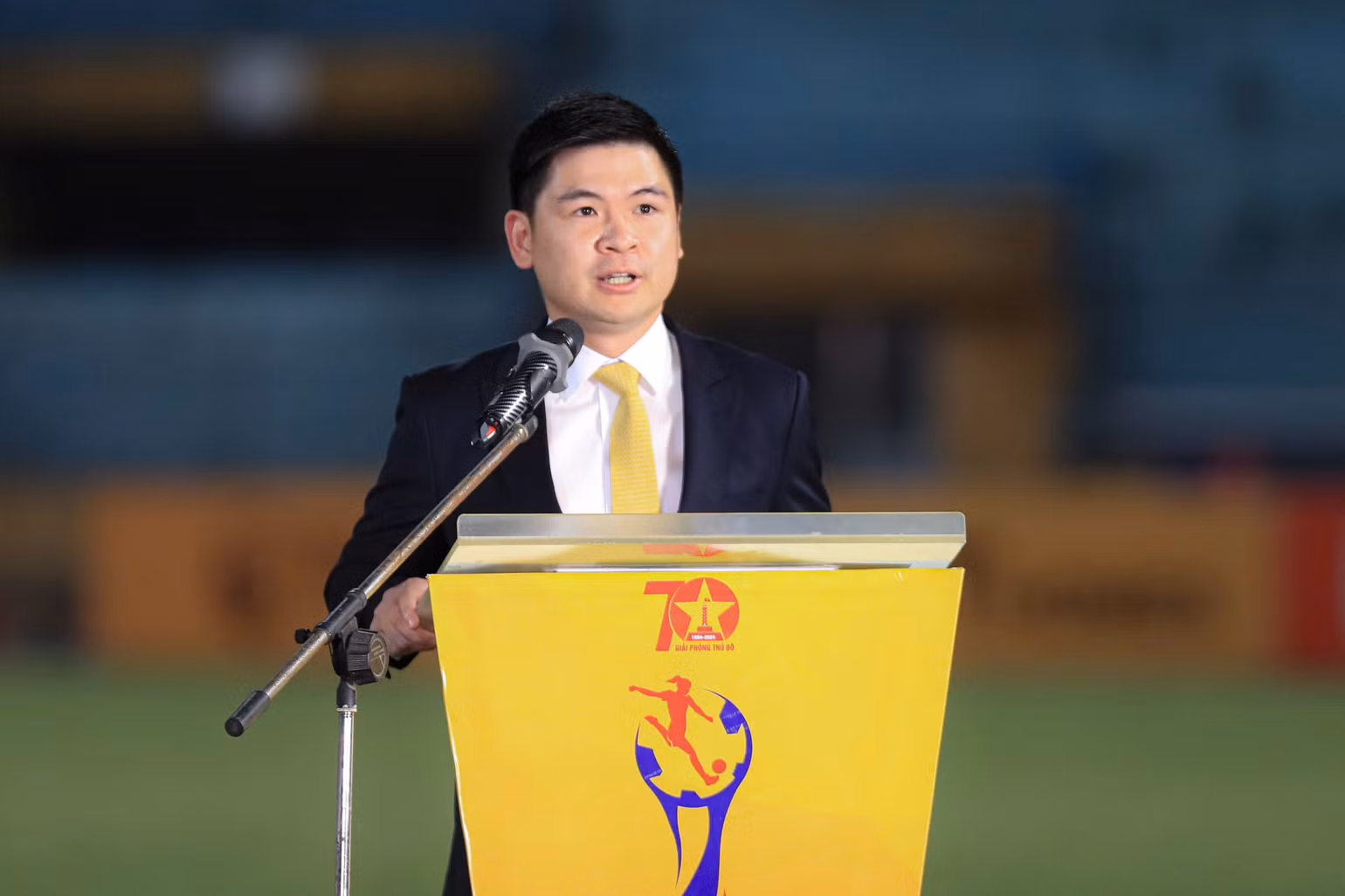 Ông Đỗ Vinh Quang phát biểu tại buổi lễ.
