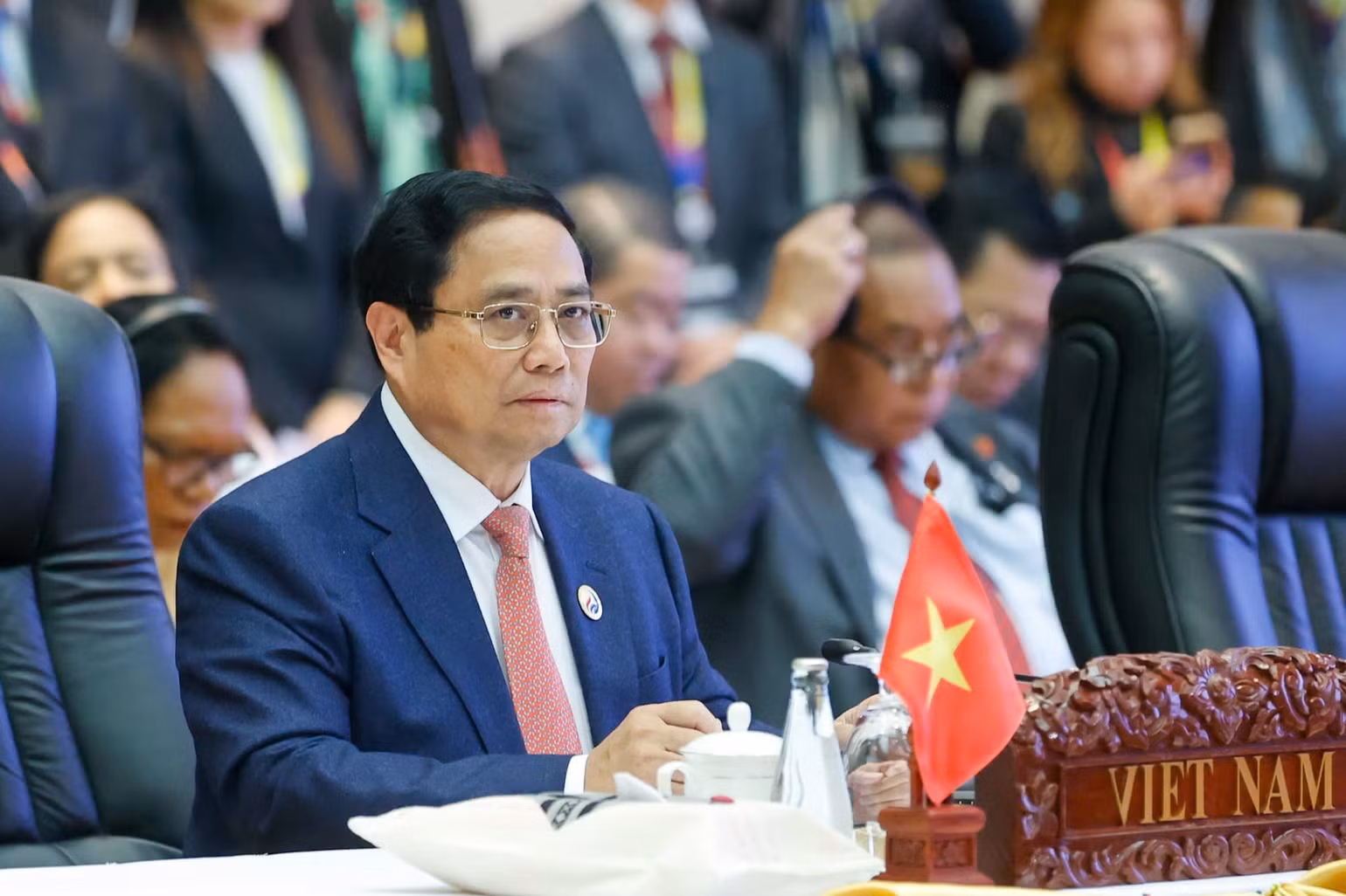 Thủ tướng Phạm Minh Chính tham dự Hội nghị Cấp cao ASEAN-Hoa Kỳ lần thứ 12. (Ảnh: Nhật Bắc/VGP)