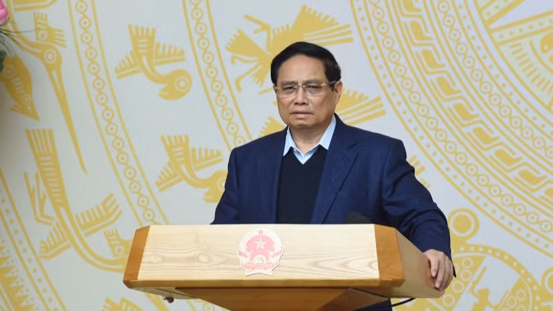 Thủ tướng Phạm Minh Chính phát biểu ý kiến tại phiên họp. (Ảnh: TRẦN HẢI) Thủ tướng Phạm Minh Chính phát biểu ý kiến tại phiên họp. (Ảnh: TRẦN HẢI)