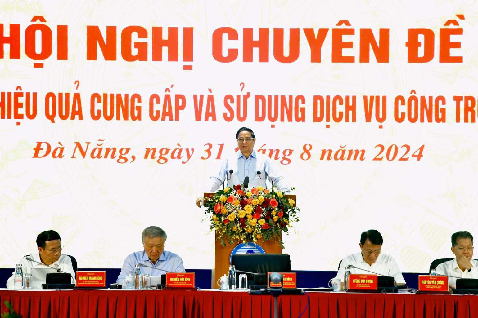 Thủ tướng Phạm Minh Chính phát biểu ý kiến khai mạc Hội nghị. (Ảnh: THANH GIANG) Thủ tướng Phạm Minh Chính phát biểu ý kiến khai mạc Hội nghị. (Ảnh: THANH GIANG)