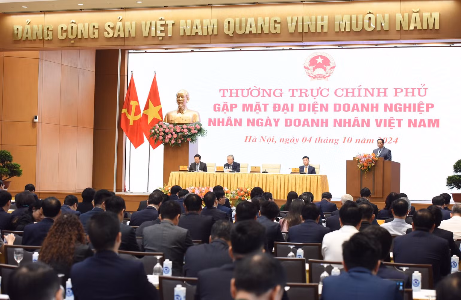 Quang cảnh buổi gặp mặt. (Ảnh: TRẦN HẢI)