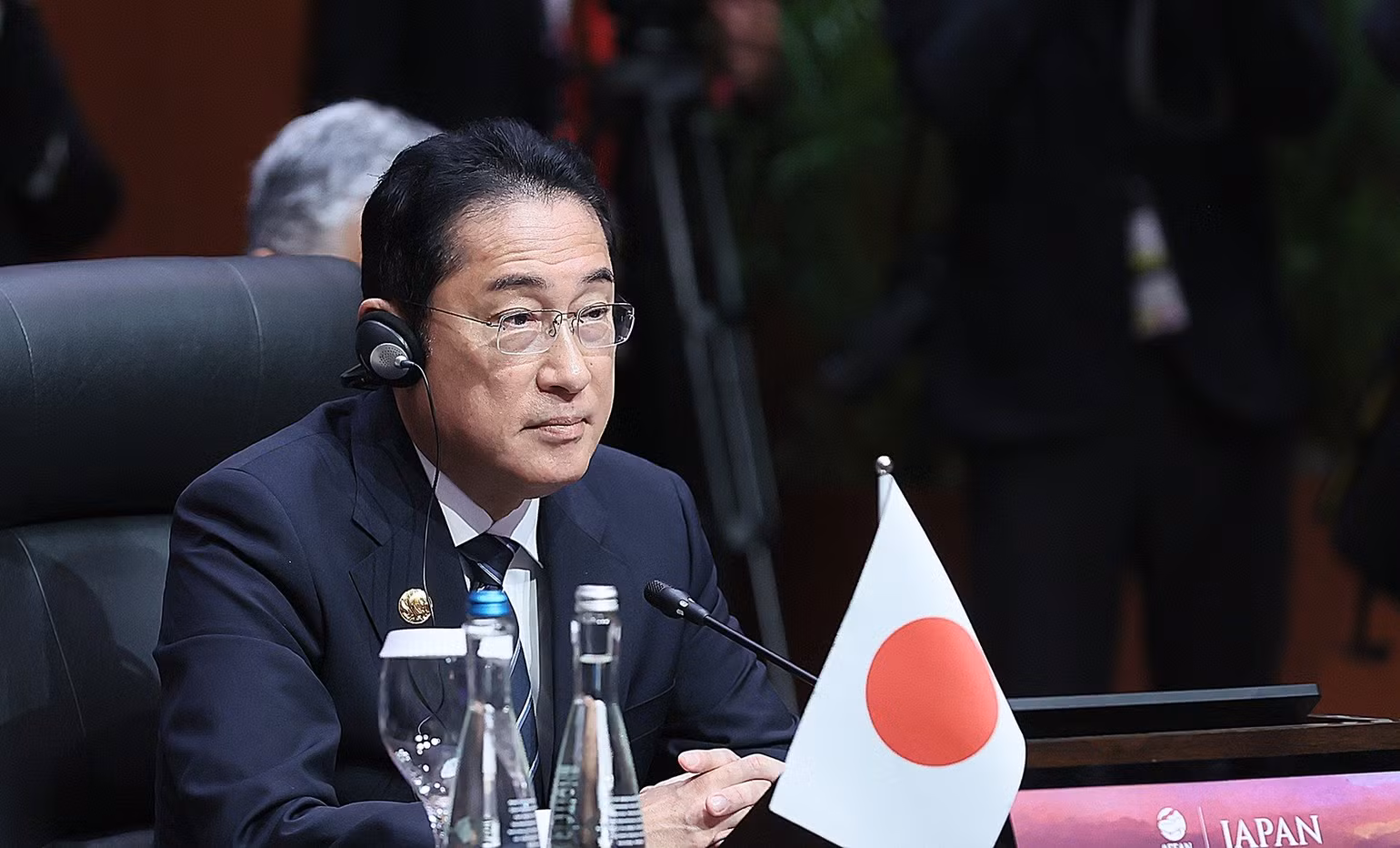 Thủ tướng Nhật Bản Kishida Fumio phát biểu tại Hội nghị Cấp cao ASEAN - Nhật Bản lần thứ 26. (Ảnh: Dương Giang)
