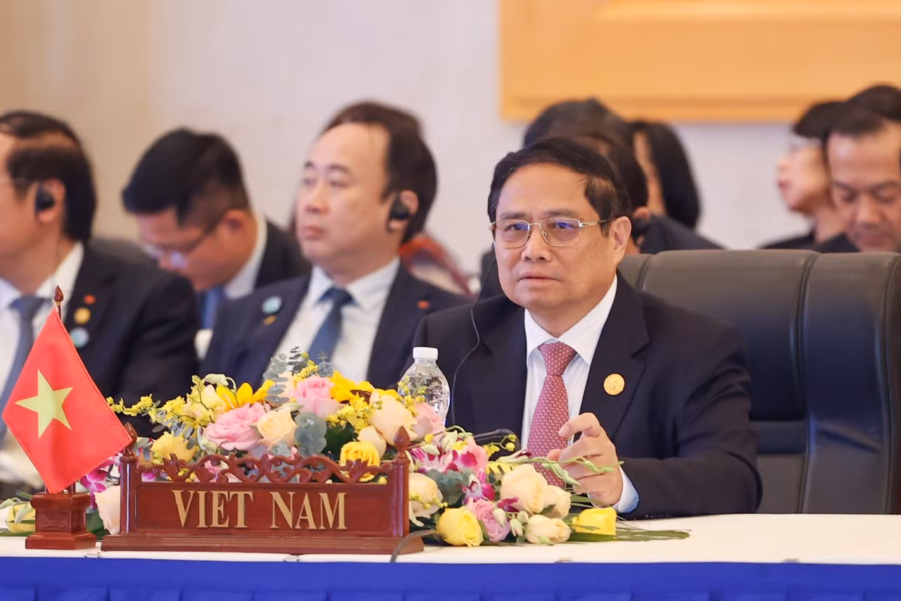 Thủ tướng Phạm Minh Chính phát biểu ý kiến tại hội nghị. (Ảnh: Nhật Bắc/VGP)