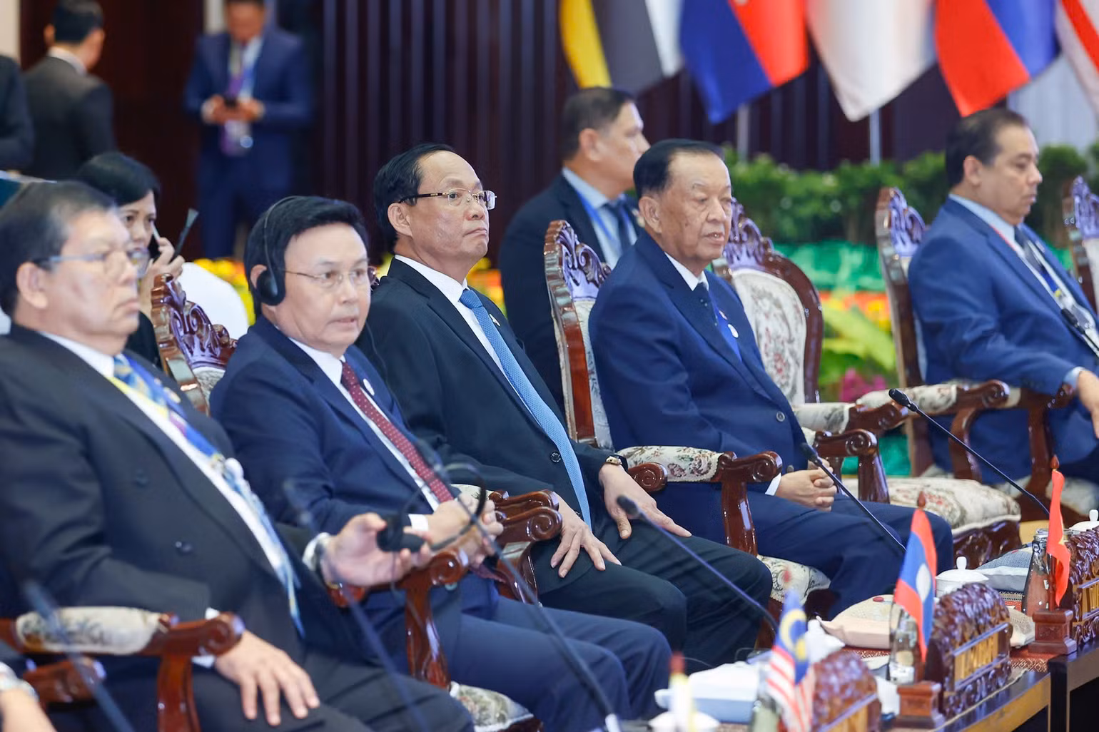 Các nhà lãnh đạo tham dự Phiên đối thoại với đại diện Hội đồng liên Nghị viện ASEAN (AIPA). (Ảnh: Nhật Bắc/VGP) Các nhà lãnh đạo tham dự Phiên đối thoại với đại diện Hội đồng liên Nghị viện ASEAN (AIPA). (Ảnh: Nhật Bắc/VGP)