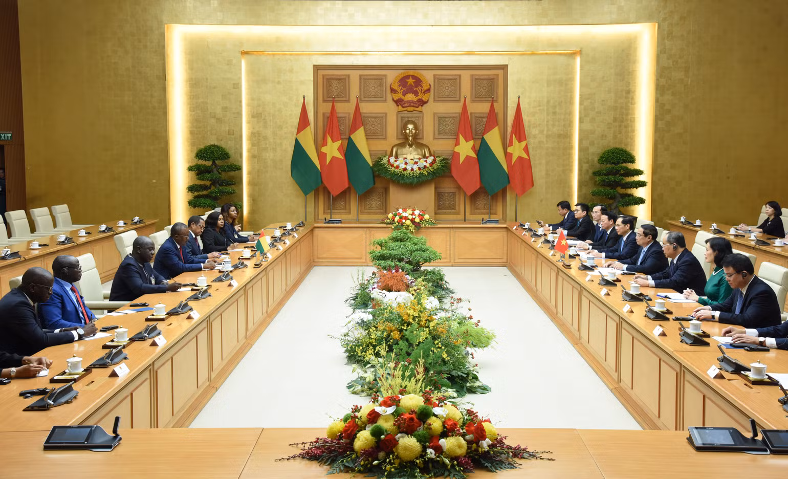 Quang cảnh cuộc hội kiến. (Ảnh: Trần Hải) Quang cảnh cuộc hội kiến. (Ảnh: Trần Hải)