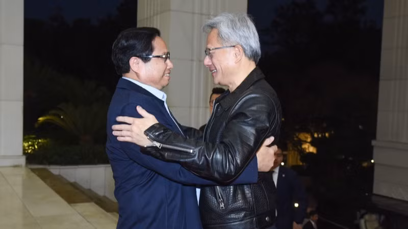 Thủ tướng Phạm Minh Chính nồng nhiệt chào đón Nhà sáng lập kiêm Giám đốc điều hành Tập đoàn NVIDIA Jensen Huang