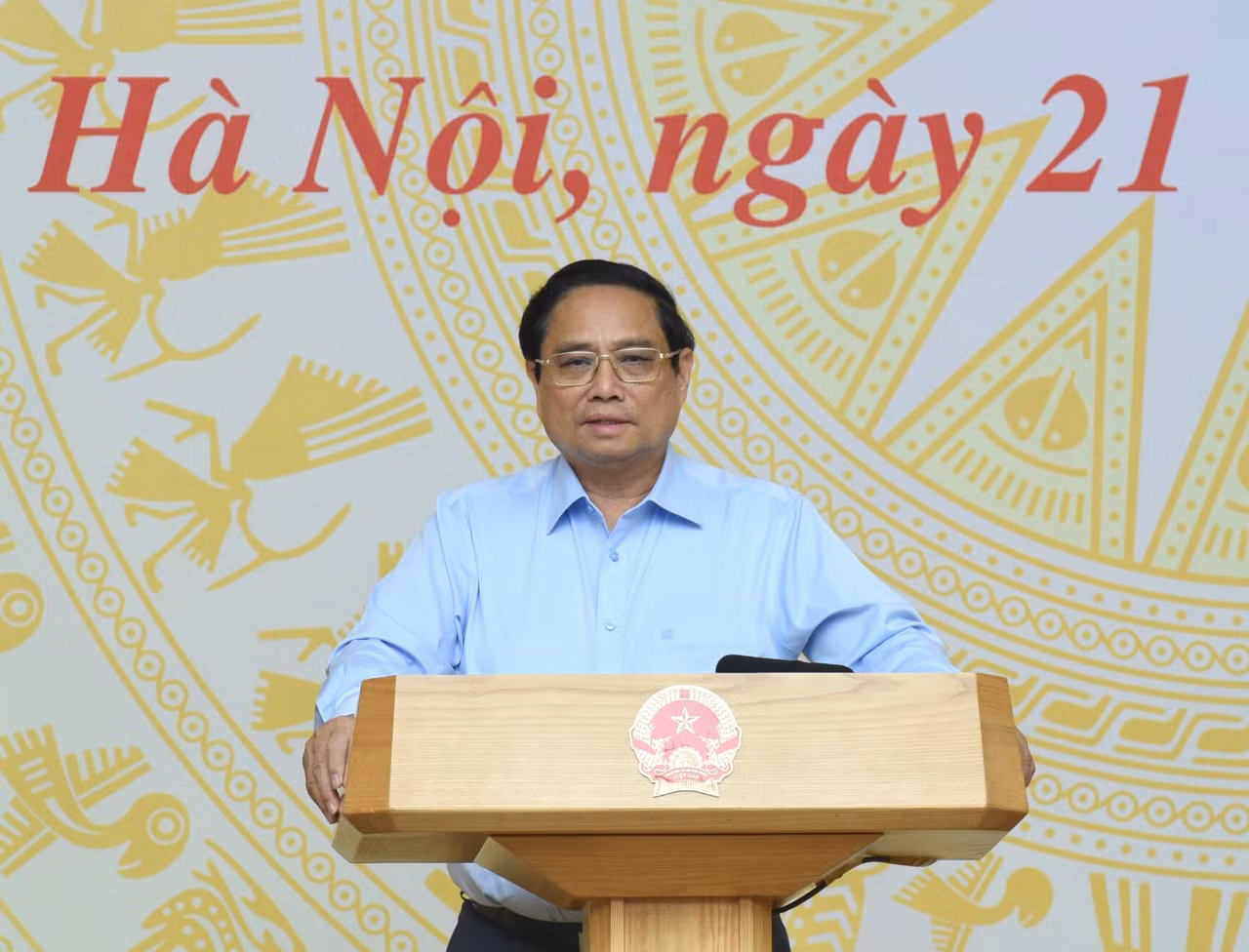 Thủ tướng Phạm Minh Chính phát biểu ý kiến tại Hội nghị (Ảnh: Trần Hải).