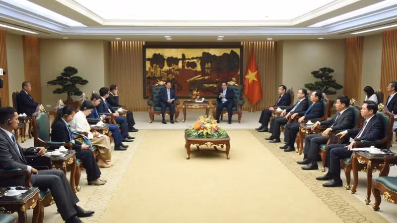 Quang cảnh buổi tiếp.