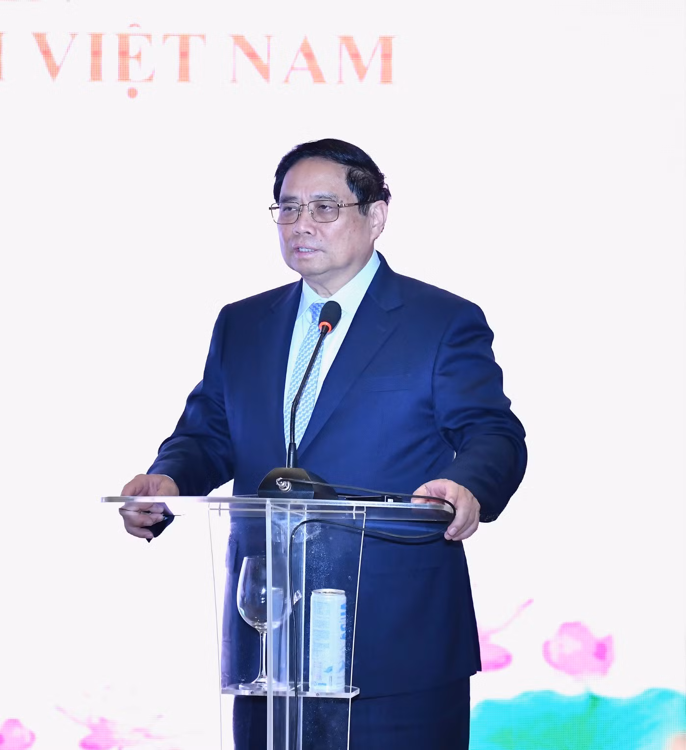 Thủ tướng Phạm Minh Chính phát biểu ý kiến tại buổi gặp gỡ (Ảnh: Thanh Giang).