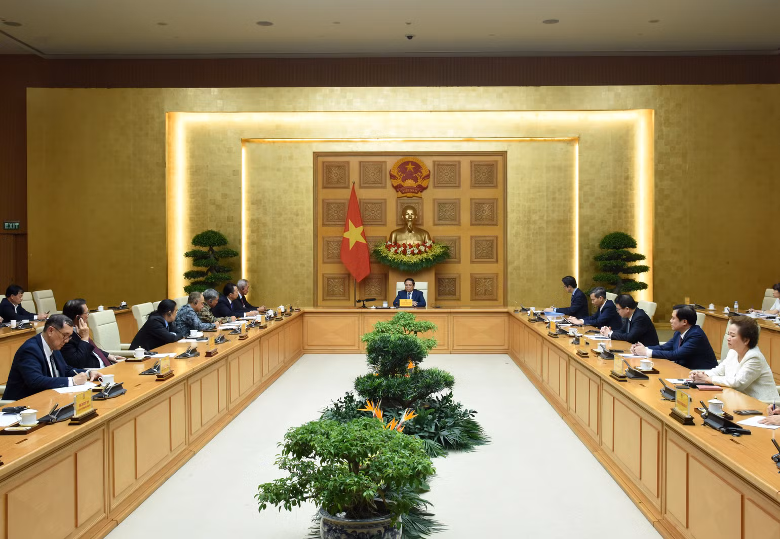 Quang cảnh buổi tiếp.