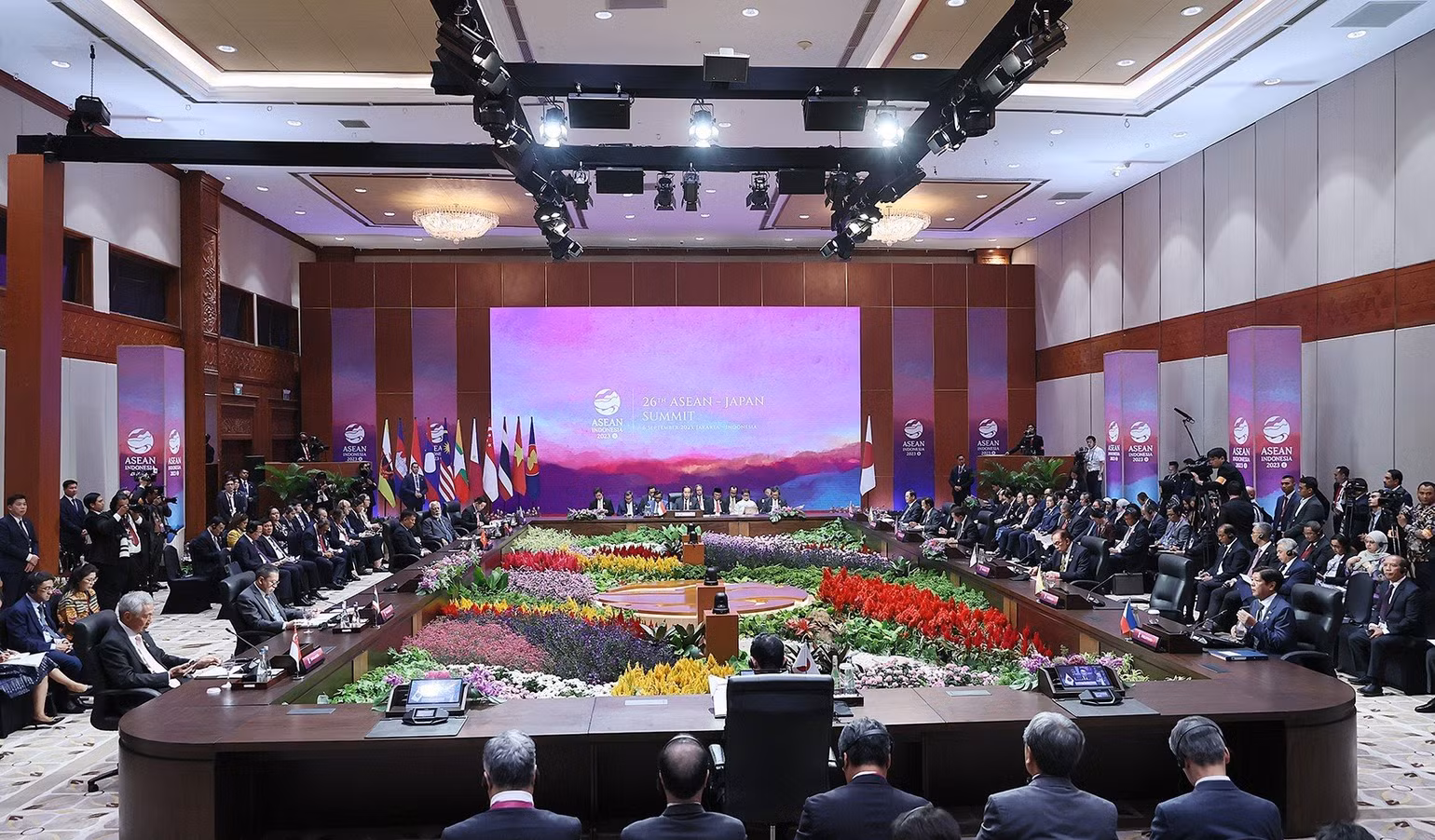 Quang cảnh Hội nghị Cấp cao ASEAN - Nhật Bản lần thứ 26. (Ảnh: Dương Giang)