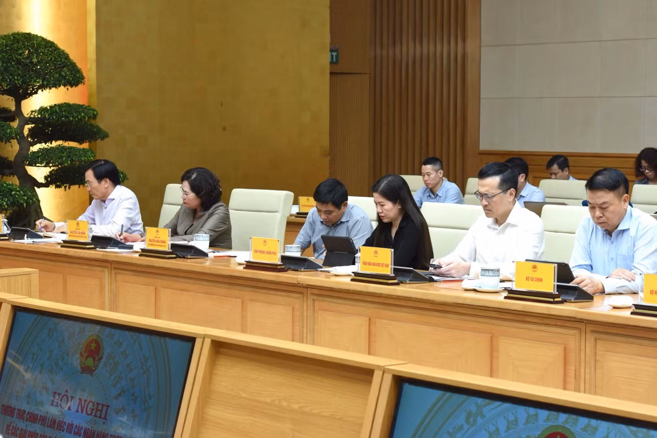 Đại diện lãnh đạo các bộ, ngành tham dự Hội nghị (Ảnh: Trần Hải).