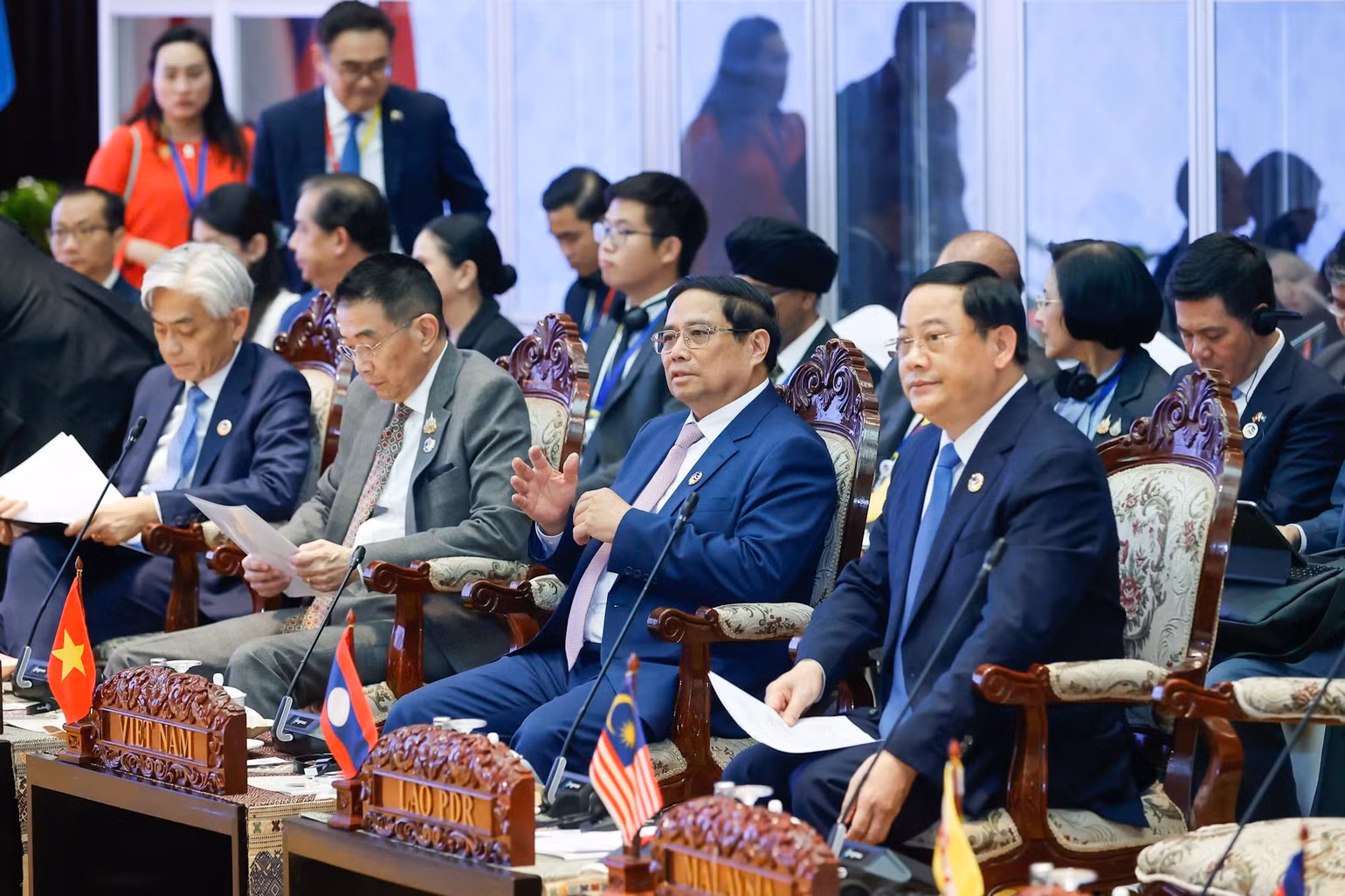Thủ tướng Phạm Minh Chính tham dự Phiên đối thoại với đại diện Hội đồng liên Nghị viện ASEAN (AIPA). (Ảnh: Nhật Bắc/VGP) Thủ tướng Phạm Minh Chính tham dự Phiên đối thoại với đại diện Hội đồng liên Nghị viện ASEAN (AIPA). (Ảnh: Nhật Bắc/VGP)