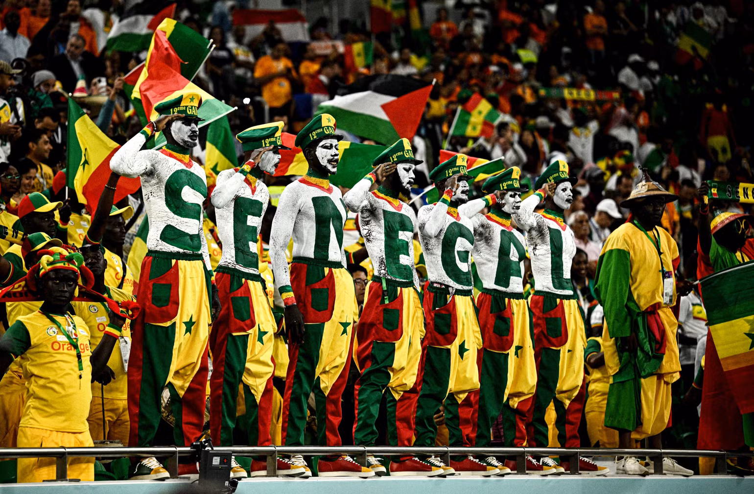 Những cổ động viên "đặc biệt" của Senegal. Những cổ động viên "đặc biệt" của Senegal.