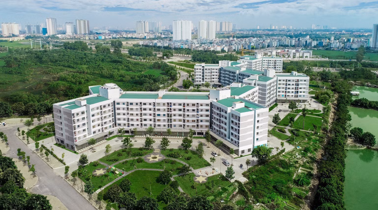 Khu nhà ở xã hội Hưng Thịnh tại quận Hà Đông, Hà Nội.