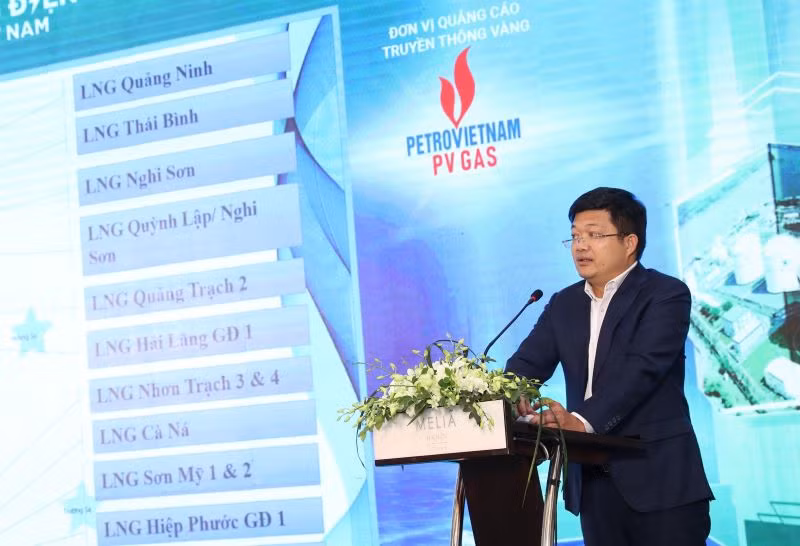 Ông Mai Xuân Ba, đại diện PV Gas phát biểu.