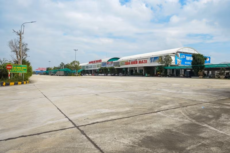 Một trạm dừng nghỉ trên tuyến cao tốc bắc-nam.