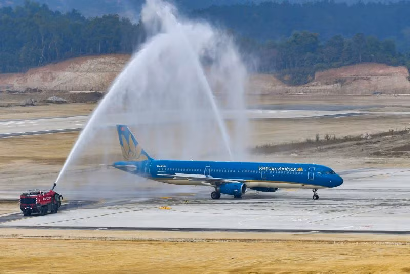 Vietnam Airlines đón nhận tàu bay mới. Vietnam Airlines đón nhận tàu bay mới.