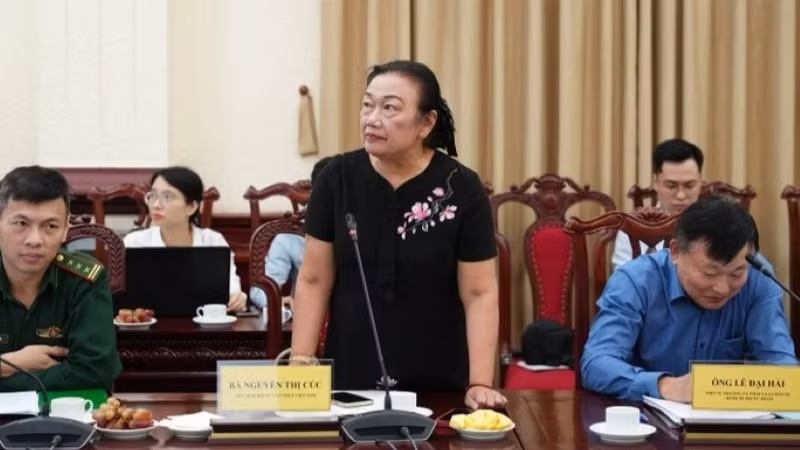 Bà Nguyễn Thị Cúc, Chủ tịch Hội tư vấn thuế Việt Nam.