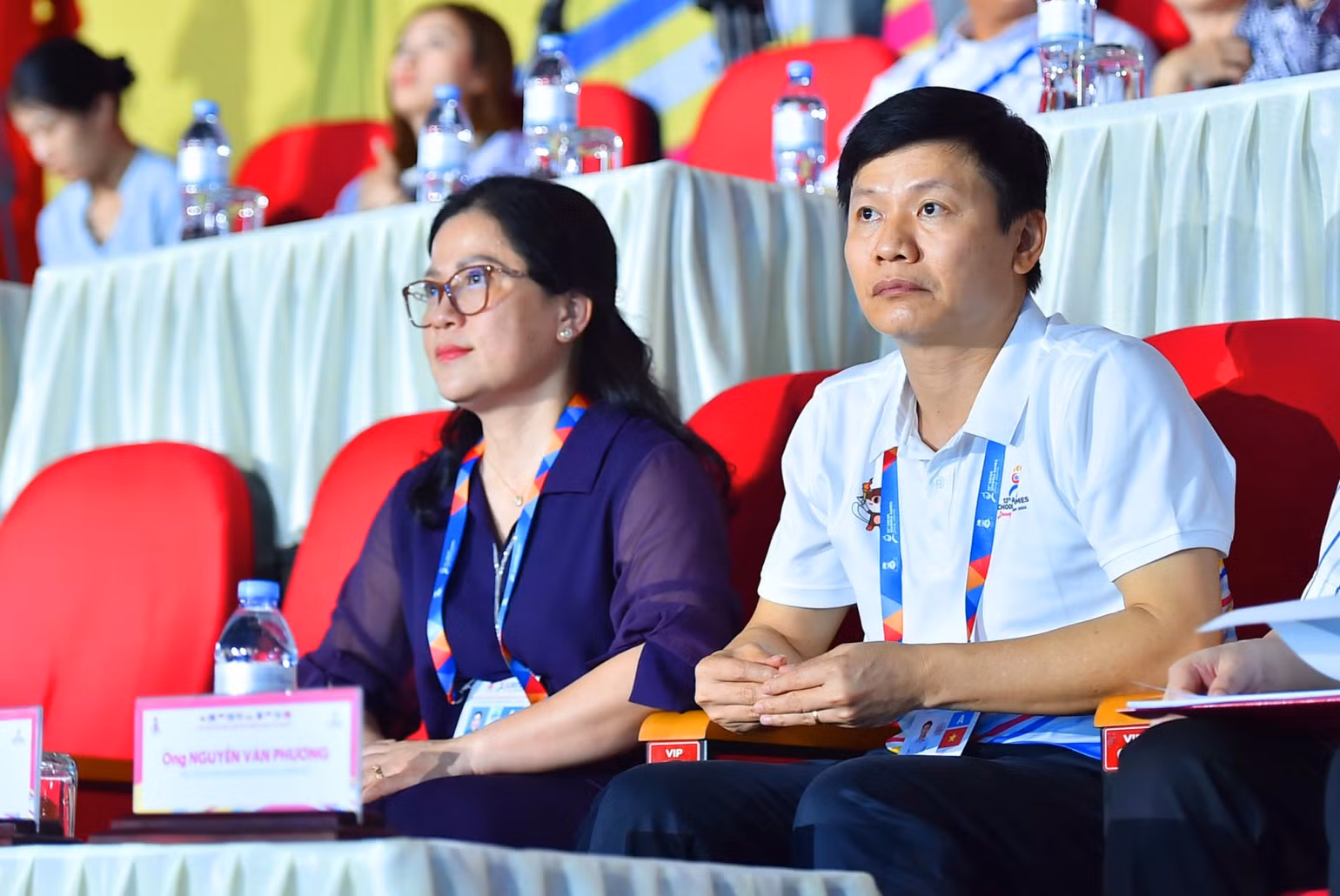 Thứ trưởng Giáo dục và Đào tạo tại lễ tổng duyệt. Thứ trưởng Giáo dục và Đào tạo tại lễ tổng duyệt.