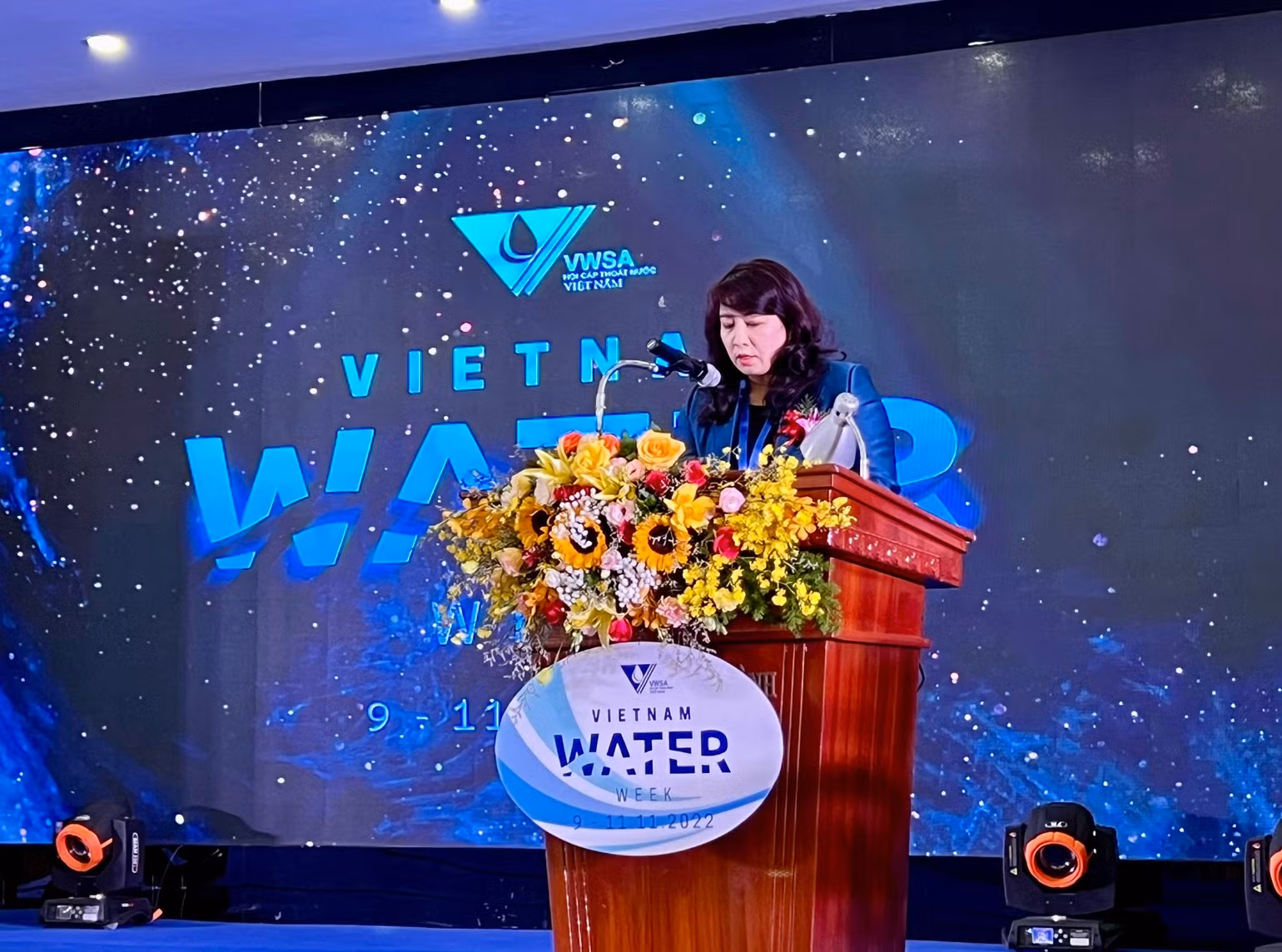Cục trưởng Cục Hạ tầng kỹ thuật Mai Thị Liên Hương phát biểu tại hội thảo. Cục trưởng Cục Hạ tầng kỹ thuật Mai Thị Liên Hương phát biểu tại hội thảo.