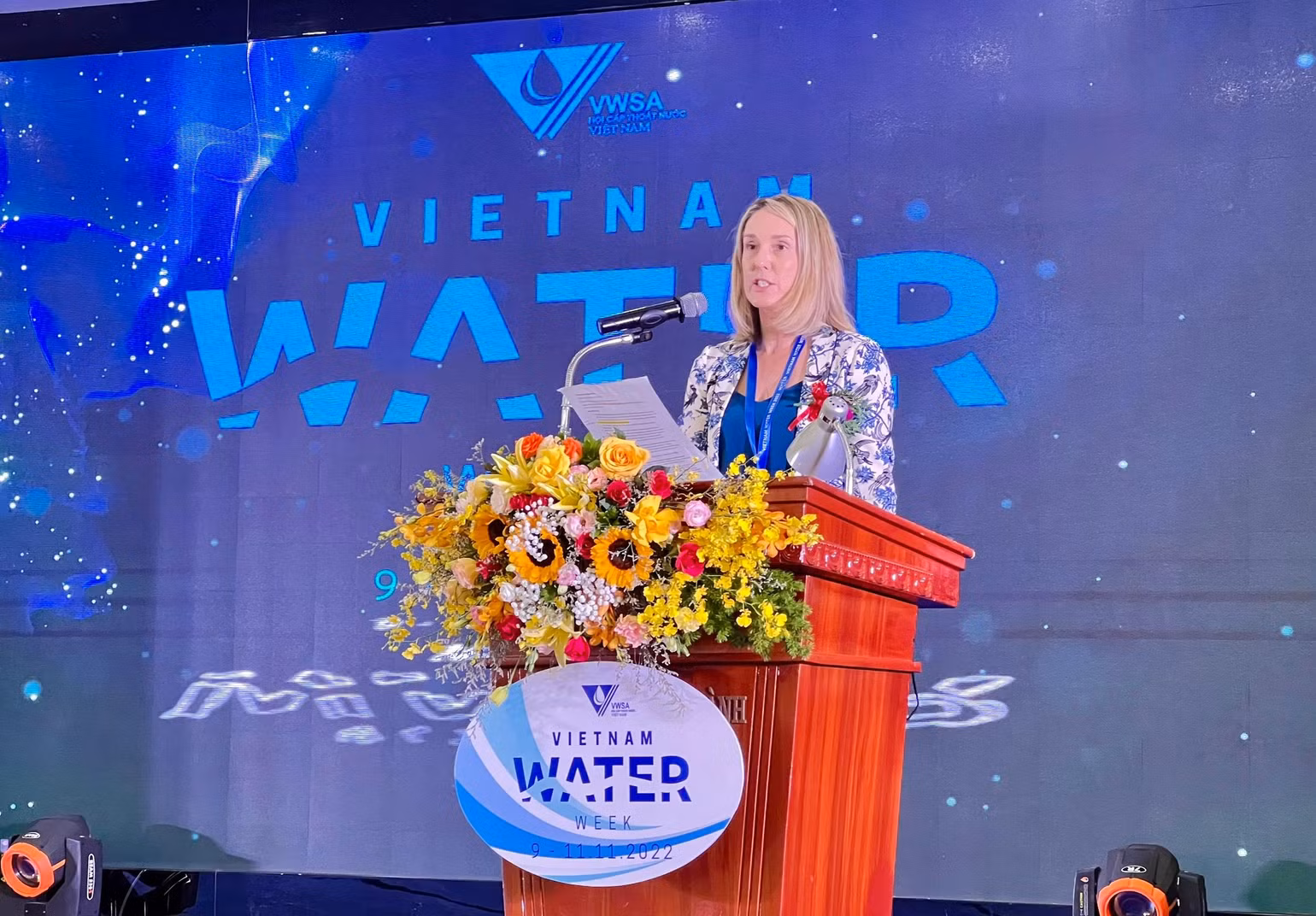 Bà Corinne Cheeseman, CEO Hội nước Australia mong muốn tiếp tục hợp tác với VWSA cùng phát triển. Bà Corinne Cheeseman, CEO Hội nước Australia mong muốn tiếp tục hợp tác với VWSA cùng phát triển.