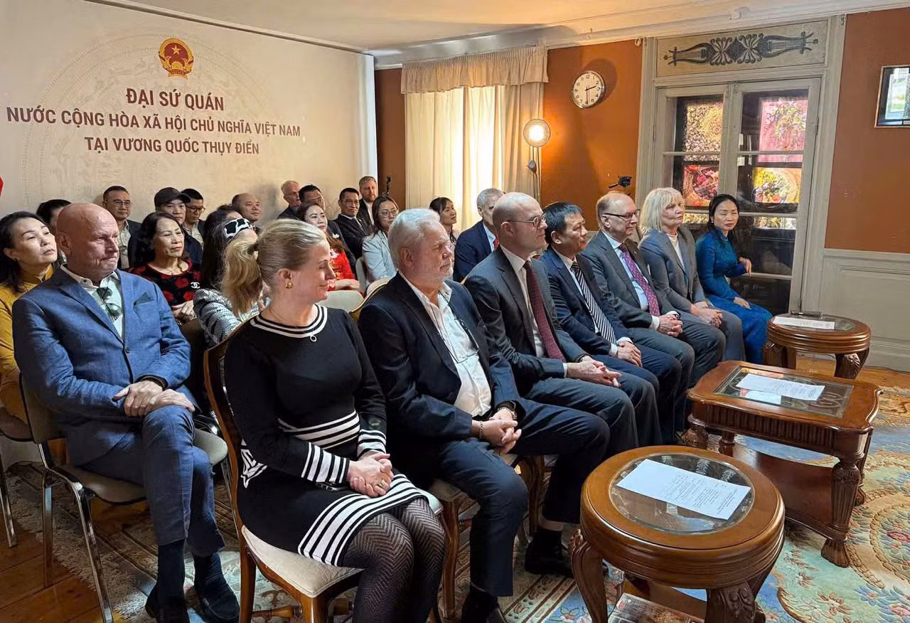Đại diện các cơ quan, tổ chức, địa phương của Thụy Điển tham dự sự kiện (Ảnh: Đại sứ quán Việt Nam tại Thụy Điển)
