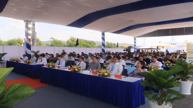 Quang cảnh Lễ Khánh thành. (Ảnh: PHONG NGUYÊN)