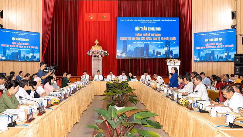 Toàn cảnh buổi hội thảo. (Ảnh: QUỐC THANH)