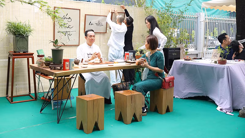 Một số không gian văn hóa tại buổi lễ khởi công. (Ảnh: M.H)