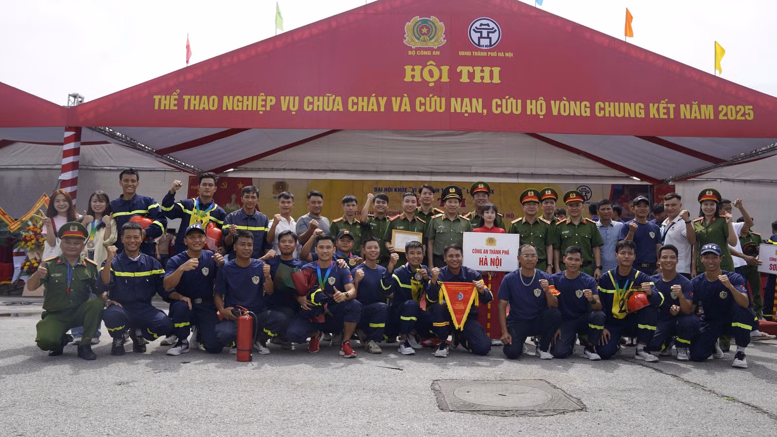 Công an Thành phố Hà Nội xuất sắc giành giải Nhất toàn đoàn. (Nguồn: Công an Thành phố Hà Nội)
