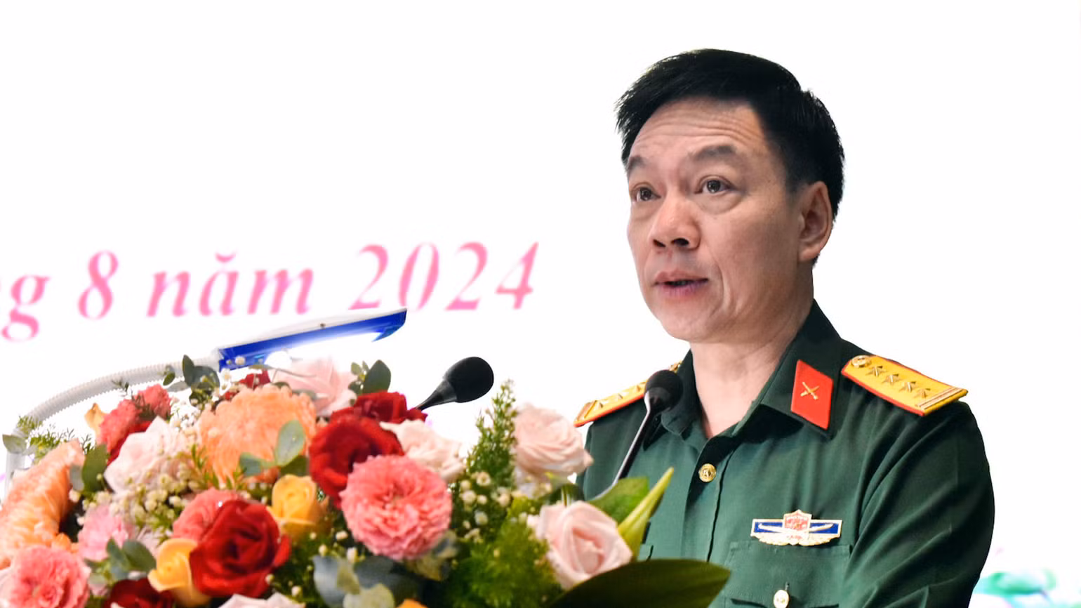 Đại tá Nguyễn Thế Mạnh, Phó Cục trưởng Tuyên huấn phát biểu khai mạc. Đại tá Nguyễn Thế Mạnh, Phó Cục trưởng Tuyên huấn phát biểu khai mạc.