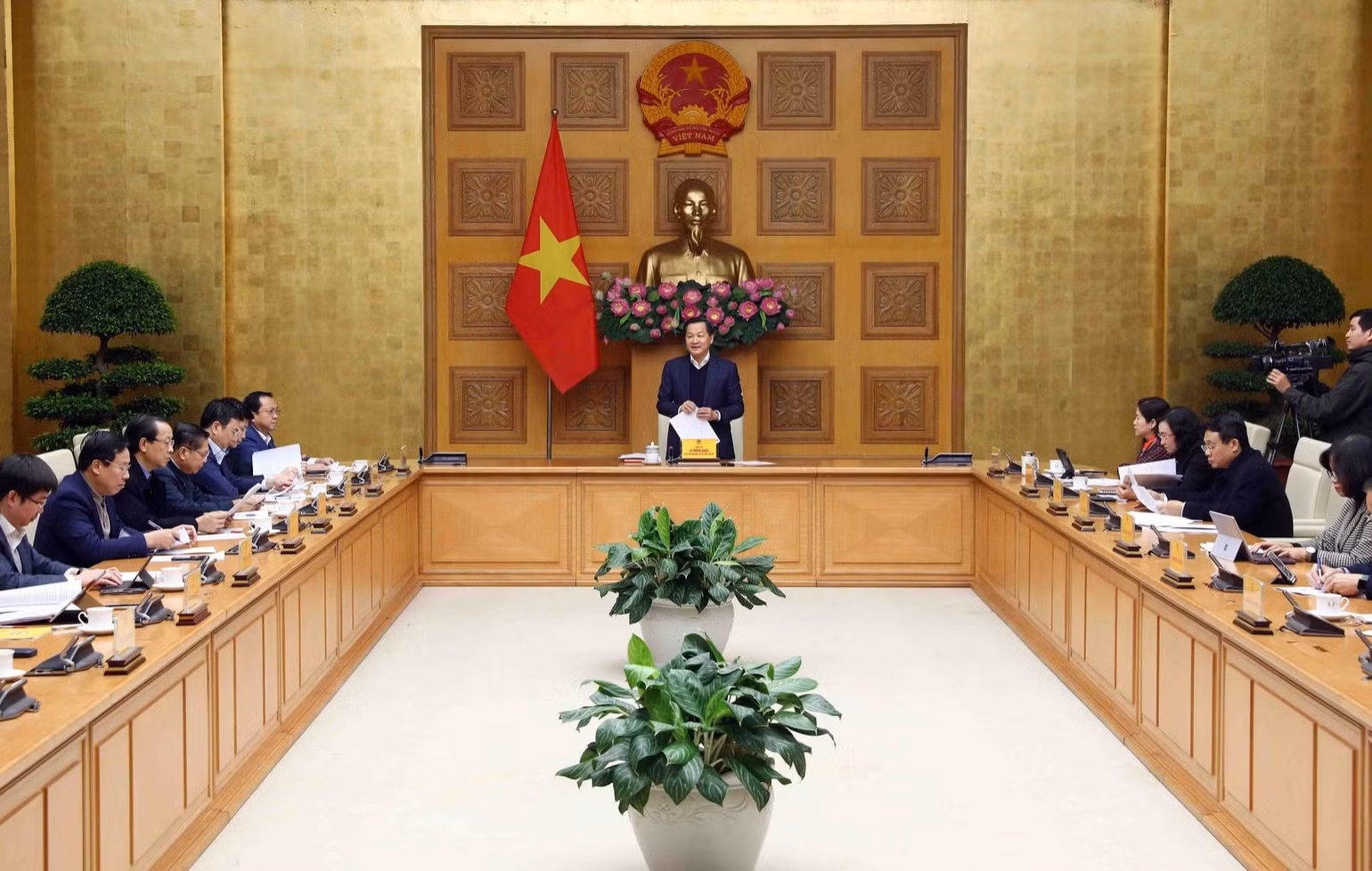 Toàn cảnh buổi họp. (Ảnh: VGP)