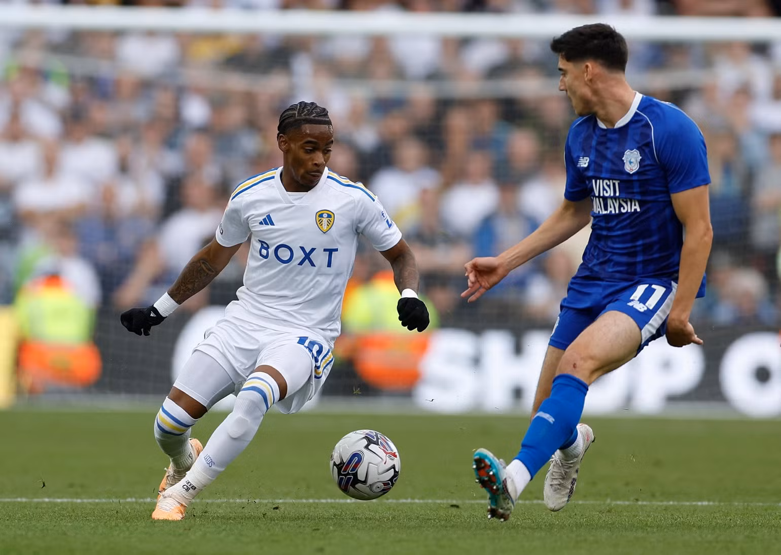 Summerville là “cây săn bàn” hàng đầu của Leeds. (Ảnh: ESPN)