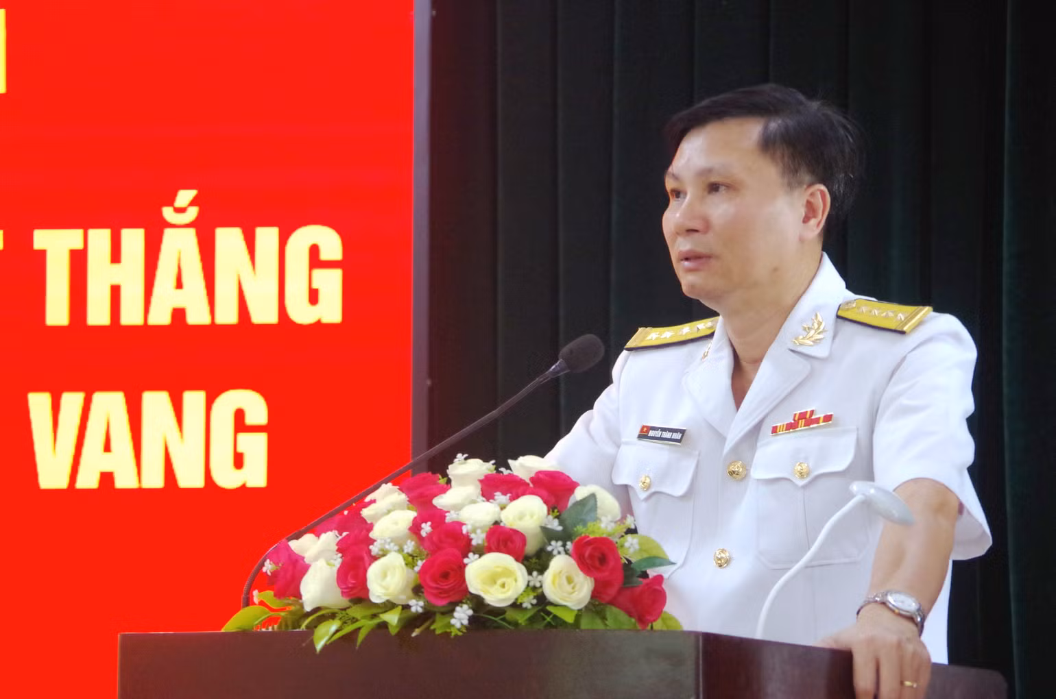 Đại tá Nguyễn Thành Nhân, Chính ủy Lữ đoàn 167: "Mỗi cán bộ, chiến sĩ Hải quân phải luôn xứng đáng là lực lượng nòng cốt trong sự nghiệp quản lý, bảo vệ chủ quyền biển, đảo của Tổ quốc".