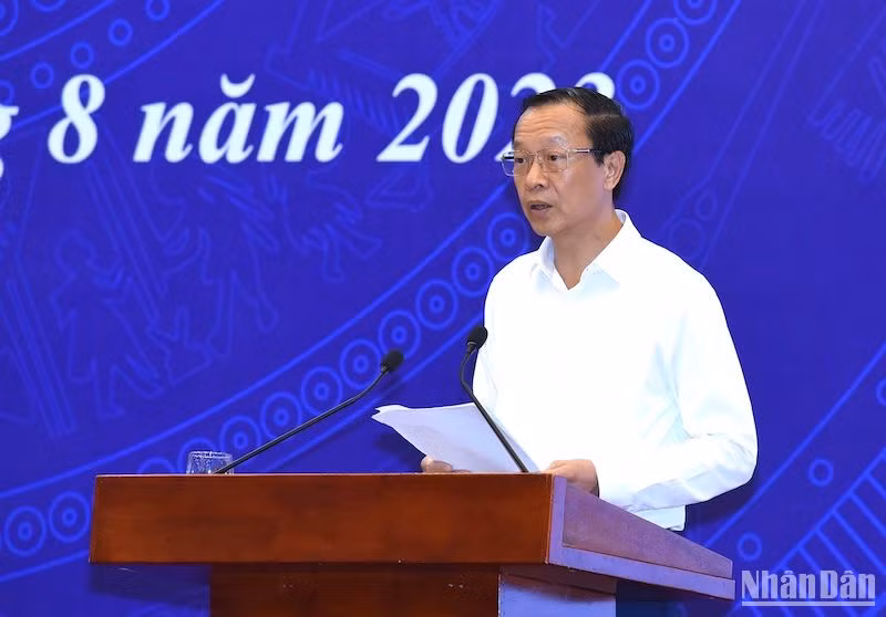Thứ trưởng Giáo dục và Đào tạo Phạm Ngọc Thưởng. (Ảnh: TRẦN HẢI)