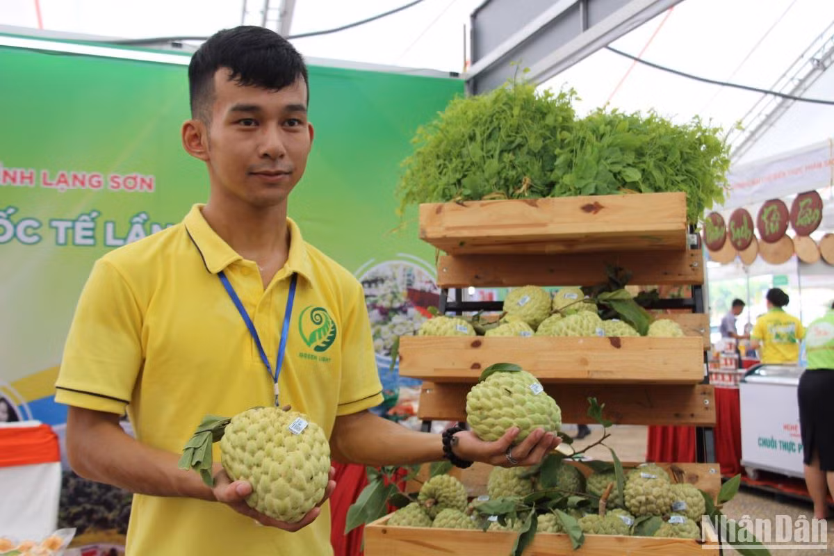 Nhiều đặc sản, nông sản được bày bán tại hội chợ AgroViet thường niên.
