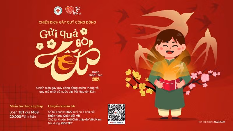 Chiến dịch gây quỹ cộng đồng dịp Tết Nguyên Đán năm 2024. Chiến dịch gây quỹ cộng đồng dịp Tết Nguyên Đán năm 2024.